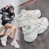 Fashion Women Chunky Sneakers Breathable Platform Sports Shoes Women New Fashion Thick Sole Woman Thick Bottom Non Slip Running Trainers
