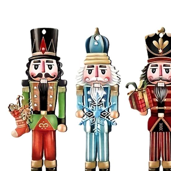 Подвеска в виде солдата-щелкунчика, деревянная подвеска в виде щелкунчика, праздничное украшение для рождественской елки, новогодние подарки, декор для вечеринки
