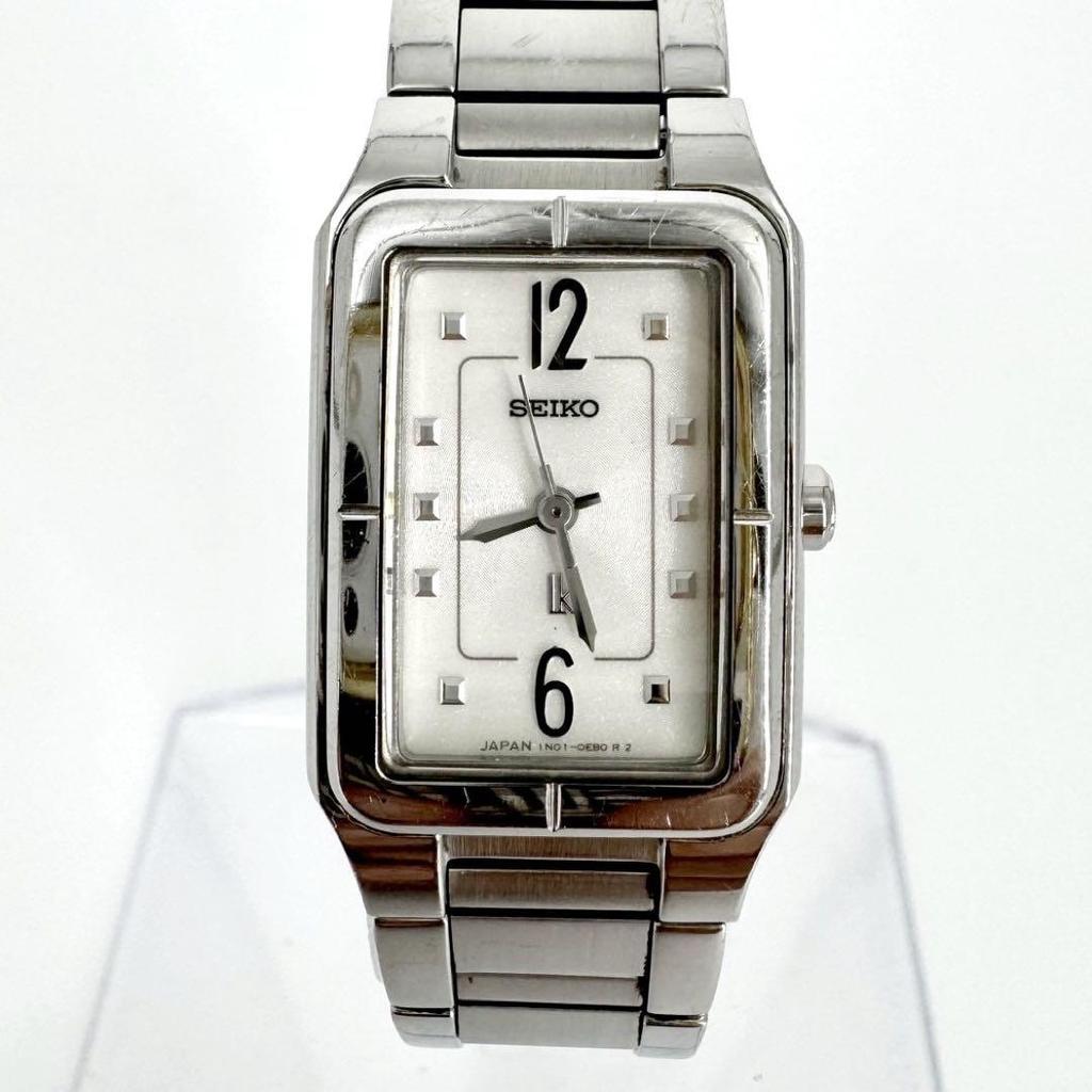 [USED] Battery SEIKO Lk Lucia Silver Women's Square Watch
