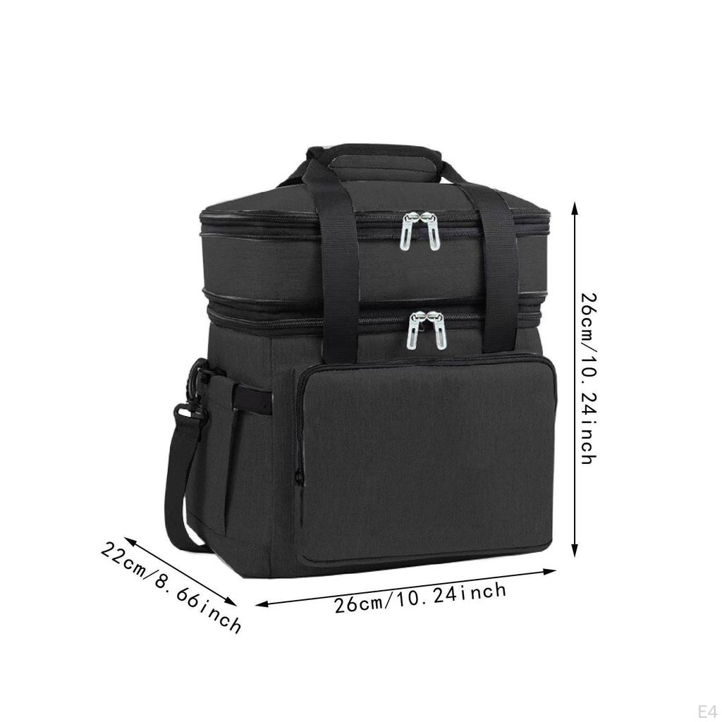 Холодный мешок расширяемый контейнер сгущенный еда двойной уровень для кемпинга офис