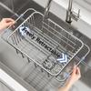 Выдвижная полка для слива раковины, многофункциональная корзина для слива из нержавеющей стали, держатель для кухонного хранения, корзины для мытья овощей