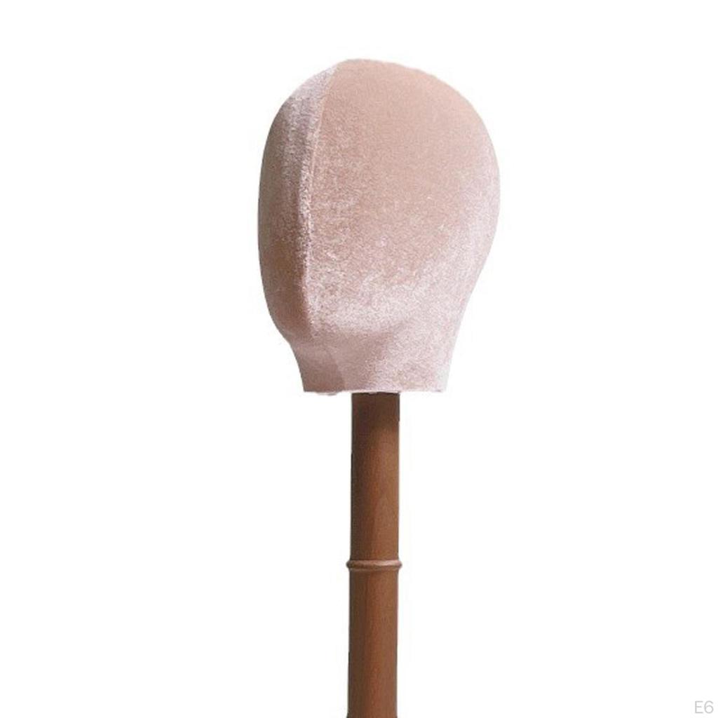 Mannequin Head Hat Stand, Velvet Manikin Wig Stand for Hats, Display, Home, Wig, Styling
