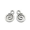 Аксессуары Ювелирный бренд: WYISYWG Подвески с завитками цвета антикварного серебра 11x8 мм, 40 шт.