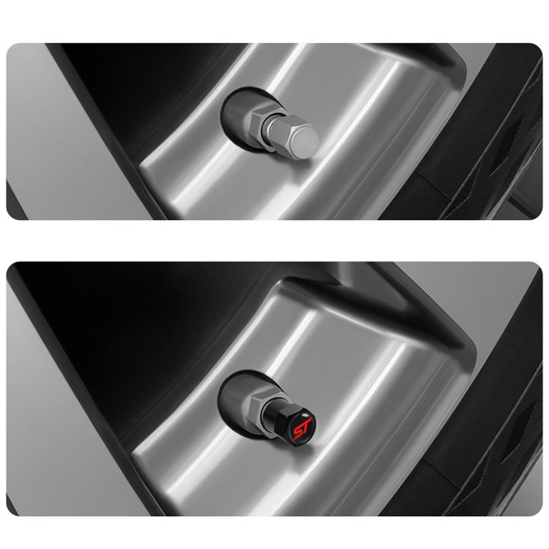 4 шт. автомобильный Стайлинг ST с эмблемой колеса, шинный клапан, колпачки для шин, чехол