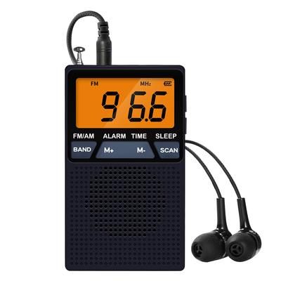 Карманные наушники YOREK AA mini со встроенным FM-приемником Sleep Wide, совместимым с небольшими стереонаушниками, в комплект входит руководство по эксплуатации, высокочувствительное радио AM/FM, питание от батареек