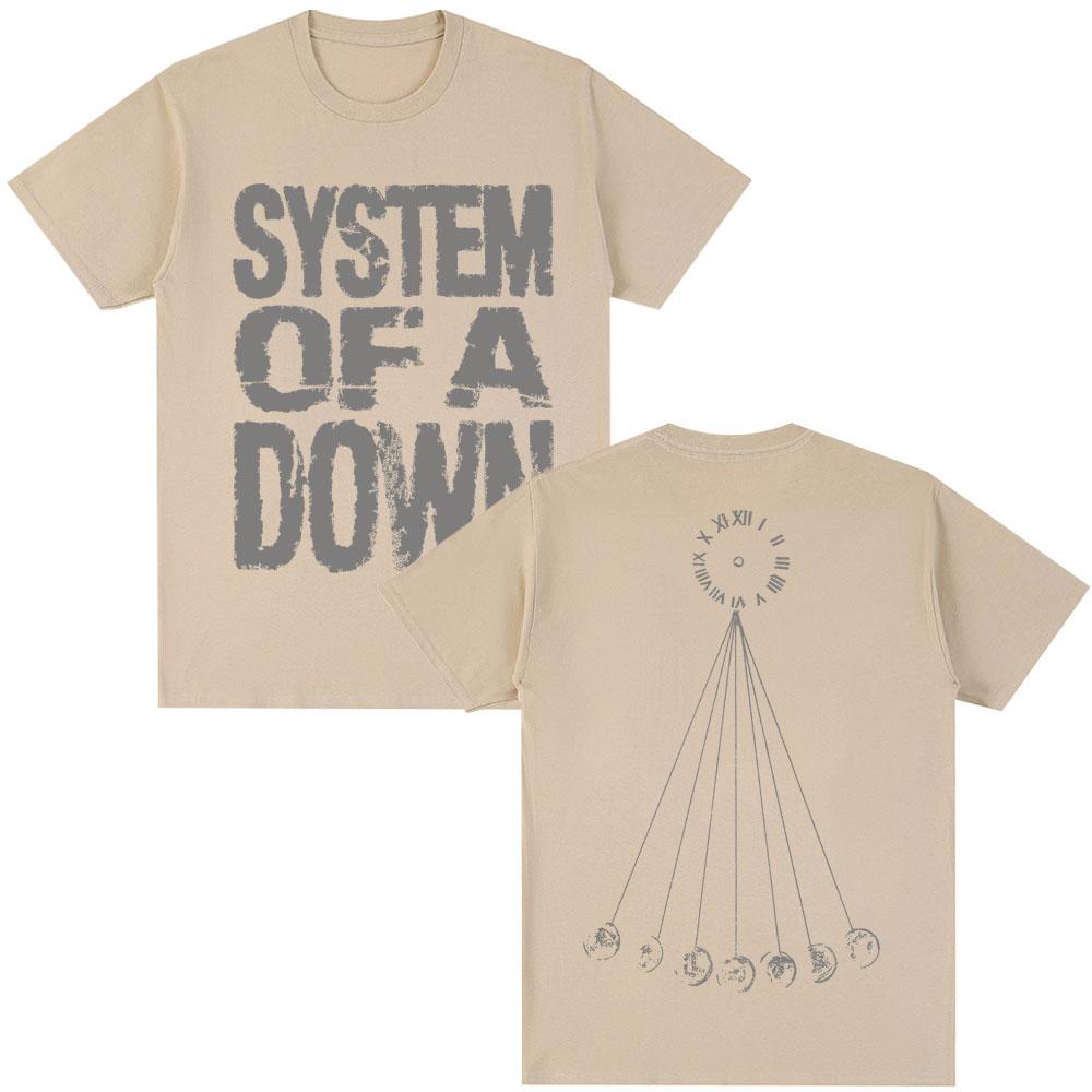 Футболка Rock Band System of A Down Mezmerize Мужская Женская Винтажная Хип-Хоп Готическая Харадзюку Футболки Оверсайз Хлопковая Повседневная Футболка