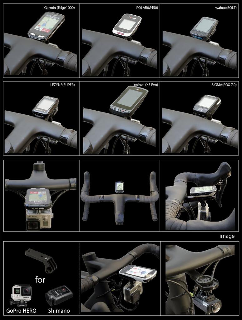 REC-MOUNTS CANYON H31 ERGOCOCKPIT CF Комбо-модель [CANYON2+GP] Совместима с 6 брендами велокомпьютеров: Garmin, Polar, Wahoo, Lezyne, xplova,