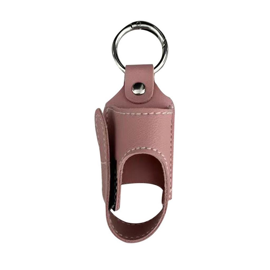 Compact PU Leather Inhaler Holder Keychain Sprayer Sleeve Accessory for Travel School Hiking and Everyday Convenience