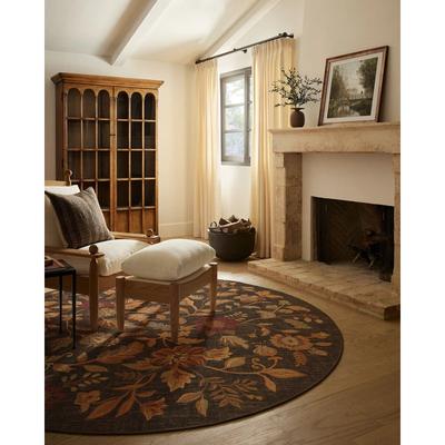 Анонна Ковры круглые из темного дерева Гостиная Популярный ковер Диван Кухня Придверный коврик Декор Детский Нескользящий коврик для пола Винтажный круглый ковер