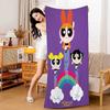 P-Powerpuff Аниме G-Девочки Банное полотенце Микрофибра Мягкое Впитывающее Дышащее Для Девочек Детей Декоративное Мультяшное Пляжное полотенце