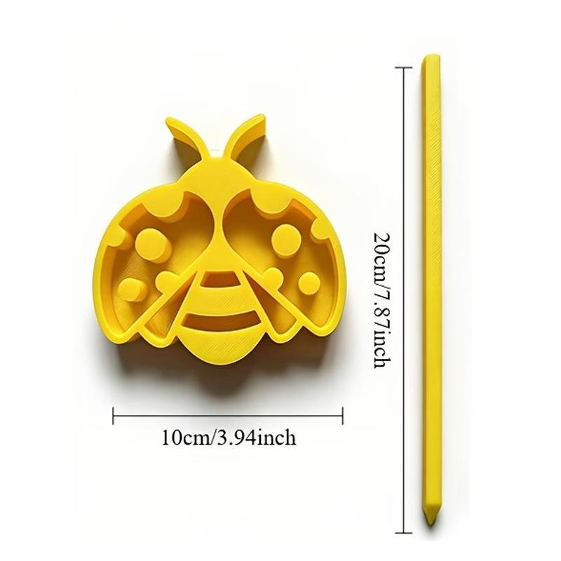 3D-printed Bee Water Station with Stick Eco-friendly Beekeeping Insect Cup for Yard Use