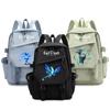 Anime Game Travel Backpack Printed Canvas Backpack for Boy Girl School Bag Students Women Large Capacity Bookbag Usb Charging Kids Gifts