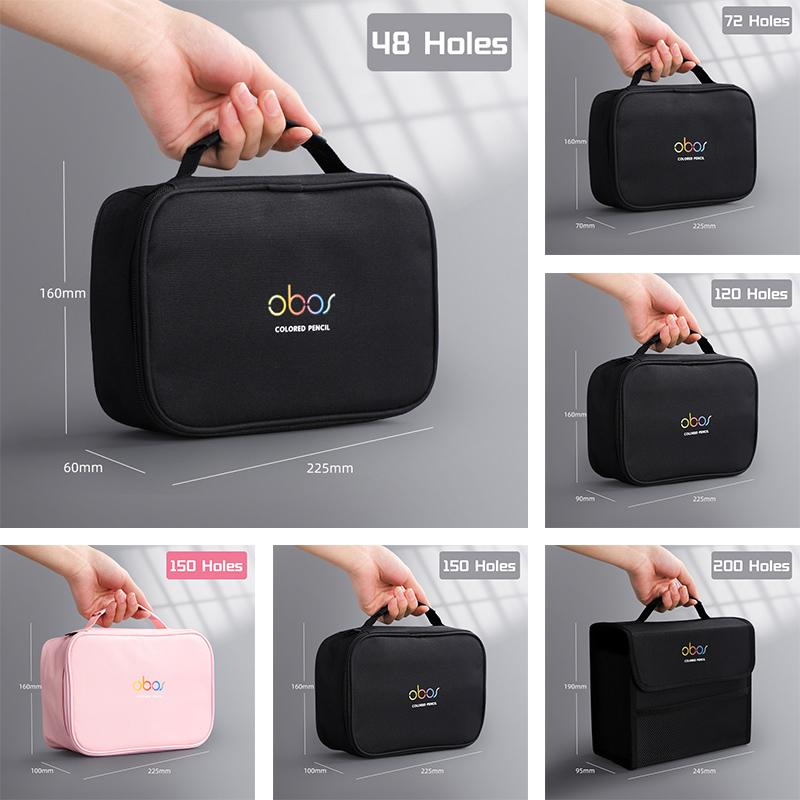 Сумка для хранения цветных карандашей на 48/72/120/150/200 отверстий, чехол большой вместимости, держатель, школьные принадлежности, канцелярские товары, пенал для студента