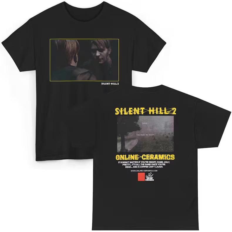 Ретро-футболка в стиле Silent Hill 2 – Футболка для фанатов Джеймса Сандерленда, унисекс