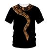 3D Print Snake T Shirt Men Python Animal Graphic Tees Summer Street Women O-Neck Tops Loose Fashion Harajuku T-Shirts