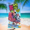 Постер Teen Titans Go Пляжное полотенце Цветные банные полотенца для девочки Микрофибра Быстросохнущее Не прилипает песок Пляж Йога Спа Спортзал Бассейн