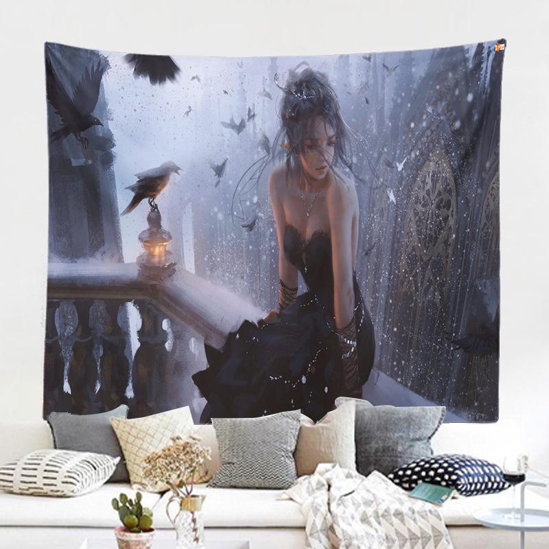 Фон настенная ткань гобелен живопись персонаж мультфильма призрак нож фреска гобелен декоративная живопись
