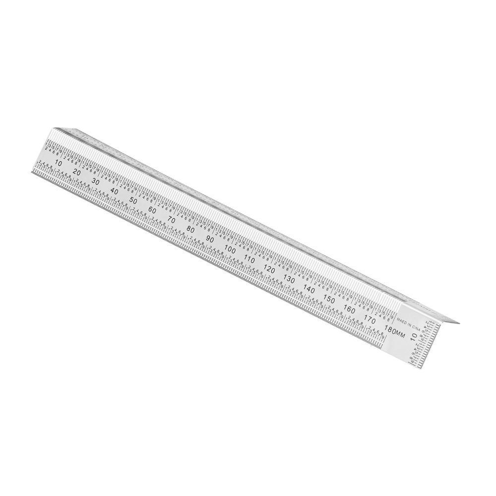 T-Type Bend Rules Stainless Steel Woodworking Scribing Ruler T-Type Ruler Woodworking Measurement
