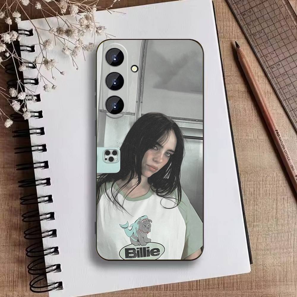 Чехол для телефона S-Singer B-Billie Eilish для Samsung Galaxy A73, A72, A71, A70, A52, A51 Другие Мягкий Черный Чехол