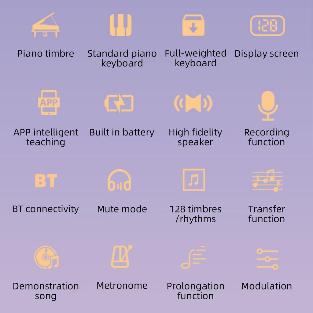 61-Key Foldable Electronic Piano Multifunctional Electronic Organ 61 Keys Sensitive Piano Keyboard