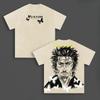 Miyamoto Musashi Vagabond Anime Clothing Men Women Oversized T-shirts Vintage Washed T Shirt Casual Cotton Tshirt Harajuku Tops