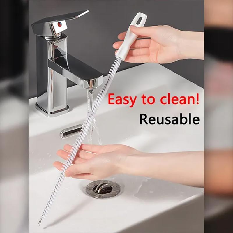 Портативная полоска для выемки труб, 45 см, щетка для волос, складная палочка для чистки раковины, средство для удаления засоров, кухонный инструмент для чистки
