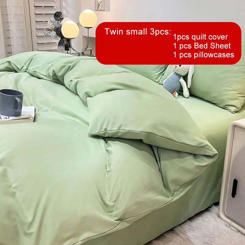 Student Dormitory 1.2m Bed Comfortable Sheet Three Piece Set Double Bed Home Textile Solid Color Quilt Cover Four Piece Bedding Sets