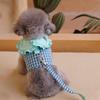 Doggyang Boutique Dog Frill Harness Leash Set Chest Strap Walking Supplies, Mint