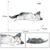 Oenux Cat Model Siamese Devon Rex Sphynx Ragdoll Persian Action Figure Cat Kitty Bobtails Figurine Cute Decoration Kids Toy Gift