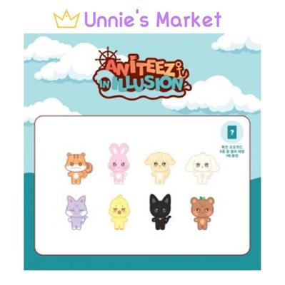 ATEEZ X ANITEEZ IN ILLUSION Официальный MD ПЛЮШЕВАЯ КУКЛА + Фотокарточка 1 шт.