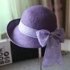 Women Beach Hat Large Brim Sun Protection Straw Hat Lace-up Bowknot Versatile Summer Sun Hat Daily Wear