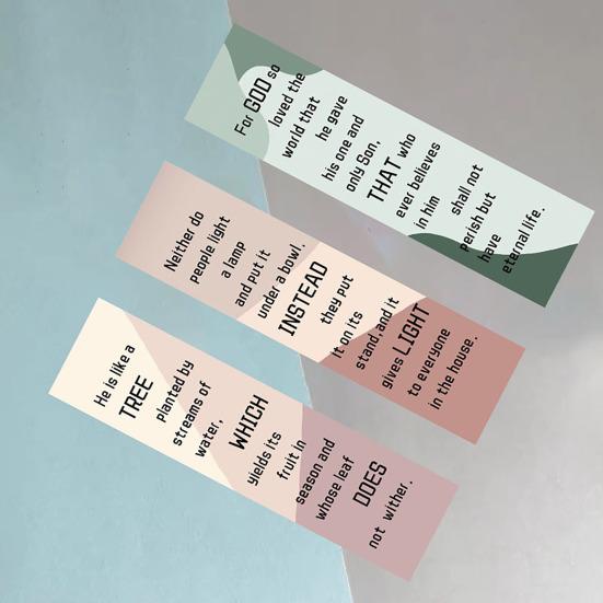 30 листов закладок со стихами из христианской Библии, бумага премиум-класса, вдохновляющий дизайн закладки с живописным фоном, вдохновляющие инструменты для чтения