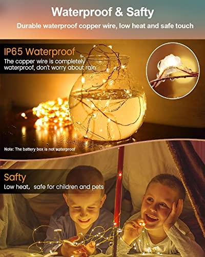 Copper-wire LED mini string lights with flashing beads—perfect for wedding decor Christmas ornaments and tabletop accents. yellow 20PCS