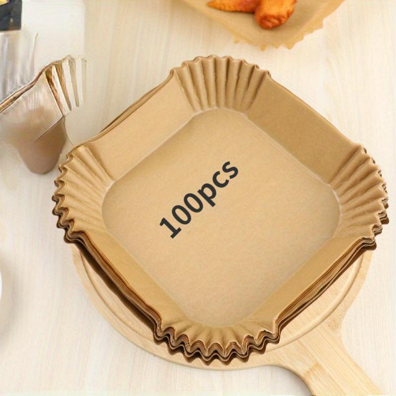 Thick Disposable Air Fryer Paper Liners, Oil-Proof Baking Sheets, Food Grade High-Temperature Mats