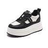 Fashion 7CM Flat Platform Women Shoes 2025 Spring/autumn Fashion Korean Style White Skateboarding Sneakers Leisure Shoes Woman