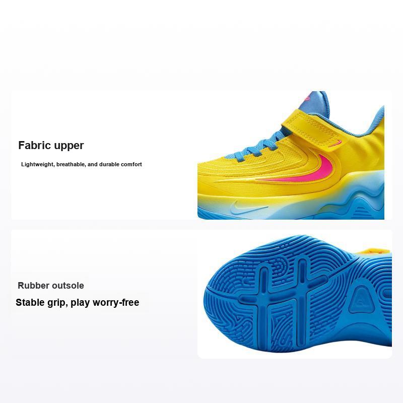 Nike Giannis Immortality 4 PS Кроссовки для детей Candy Funhouse Желтая молния Университетский синий FZ6733-700