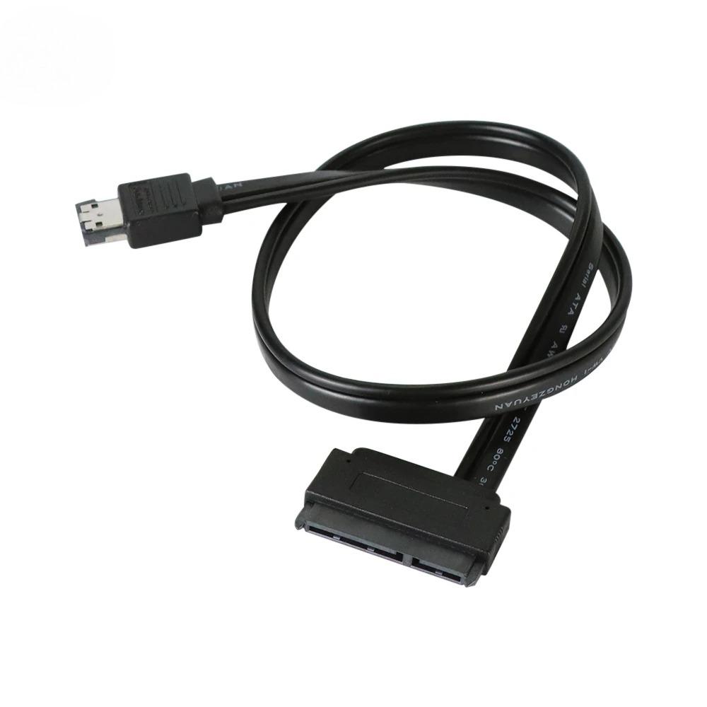Горячая Распродажа Новый Комбинированный Кабель ESATA USB 5V на 22-контактный SATA USB для Жесткого Диска Высокое Качество 1 шт. 50 см Кабель