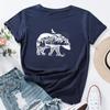 Summer Women's Printed Polar Bear Pure Cotton Loose Round Neck Short Sleeved T-Shirts Women’s