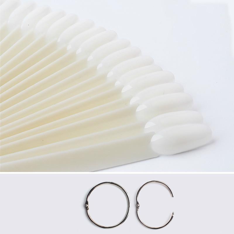 50 шт., накладные ногти, веерообразная палитра, дисплей, акриловая тренировочная таблица цветов для лака для ногтей с прозрачным кольцом