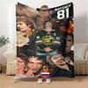 Rozanov Hockey Fanatic Blanket Soft Throw Blanket For Home Bedroom Bed Sofa Travel Office Solid Christmas Blanket