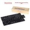 28-Piece Black Dominoes Set In Wooden Box: Ideal for Teaching and Family Game Nights!