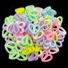 Creative DIY Crafts Heart Flower Acrylic Jewelry Making Necklace Bracelet Colorful 10-40Pcs Unisex Candy Color Loose Beads Pendant