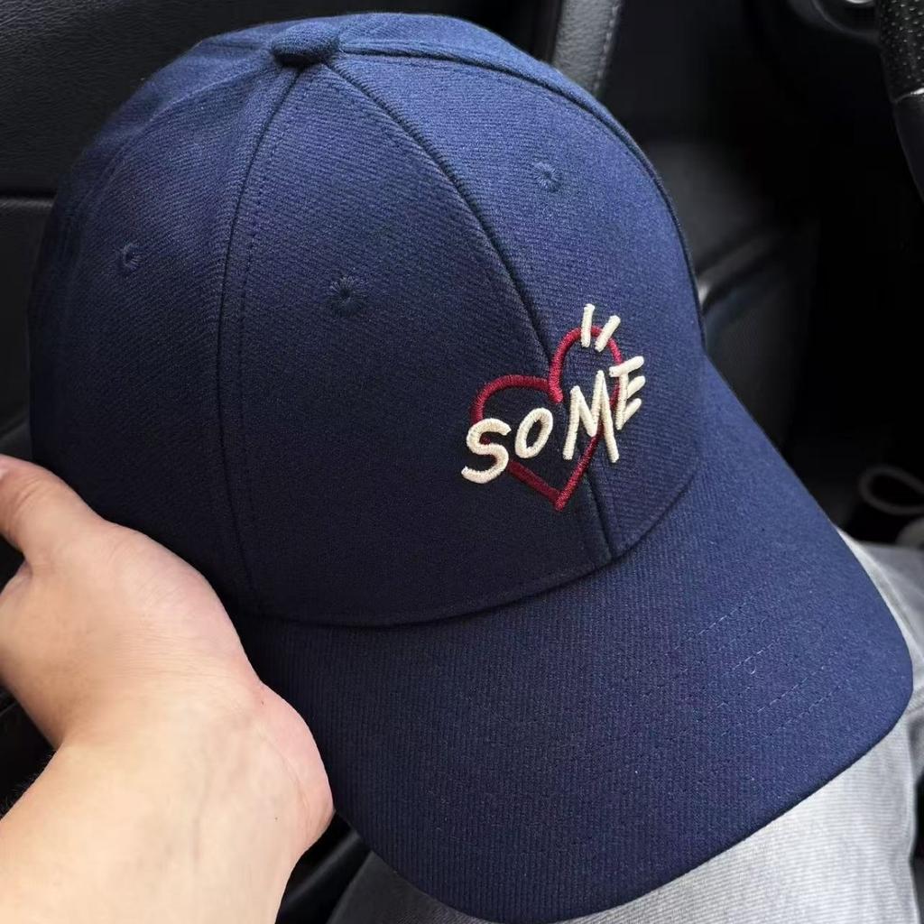 New big head circumference hard top baseball cap for women, versatile, enlarged and deepened, wide brim to show face, small peaked cap for men
