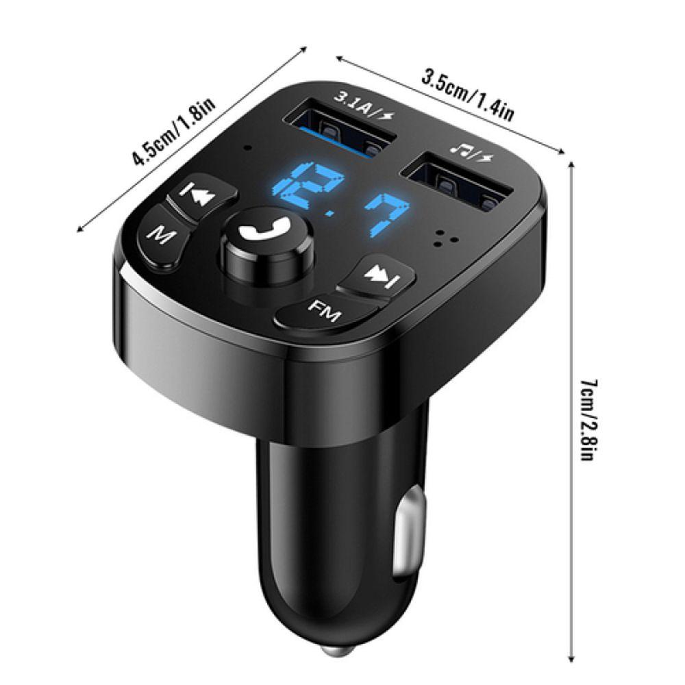 Charger Fast Charger Bluetooth 5.0 FM Transmitter Car Player USB Car Charger MP3 Modulator Player