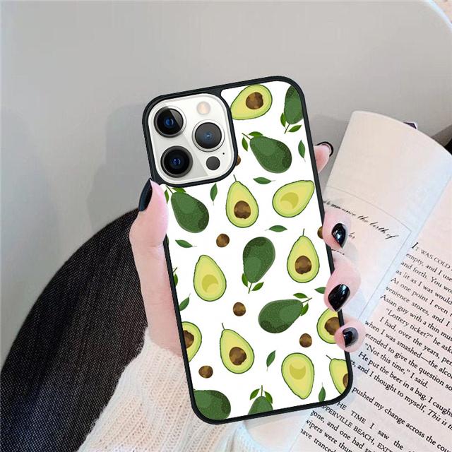 Новейший Вкусный Чехол для Телефона с Рисунком Авокадо для iPhone 17 Air 16 15 14 13 11 12 Pro Max Plus Защитный Чехол