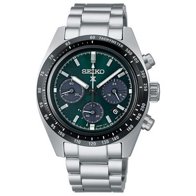 [Часы Seiko] Мужские часы Prospex Speedtimer Solar Chronograph Silver SBDL107