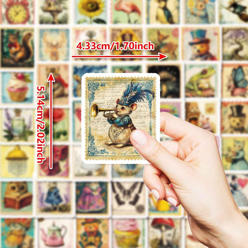 50 Премиум Детские Штампы Граффити Водонепроницаемые Наклейки Скандинавские Наклейки Винтажный Стиль