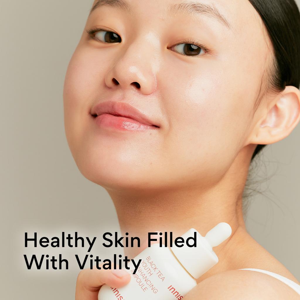 НОВАЯ ампула INNISFREE Black Tea для улучшения молодости кожи 30 мл