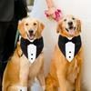 Formal Dog Tuxedo Suit Wedding Dog Collar with BowTie Adjustable Pet Wedding Collar Birthday Bandana for Small Medium Large Dogs