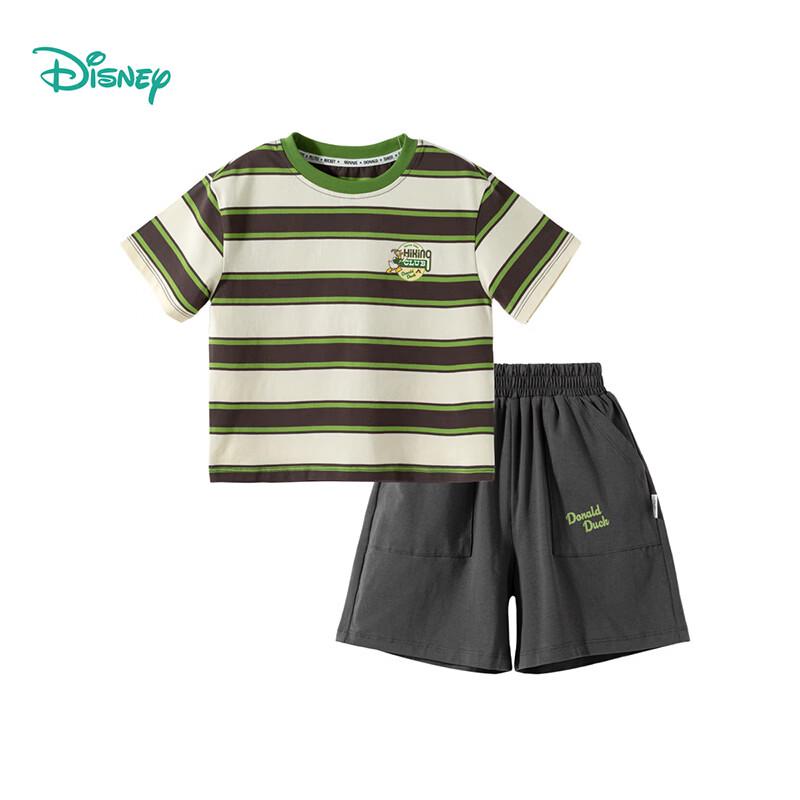 Disney Мальчиковый комплект: Охлаждающая полосатая футболка и шорты с Микки